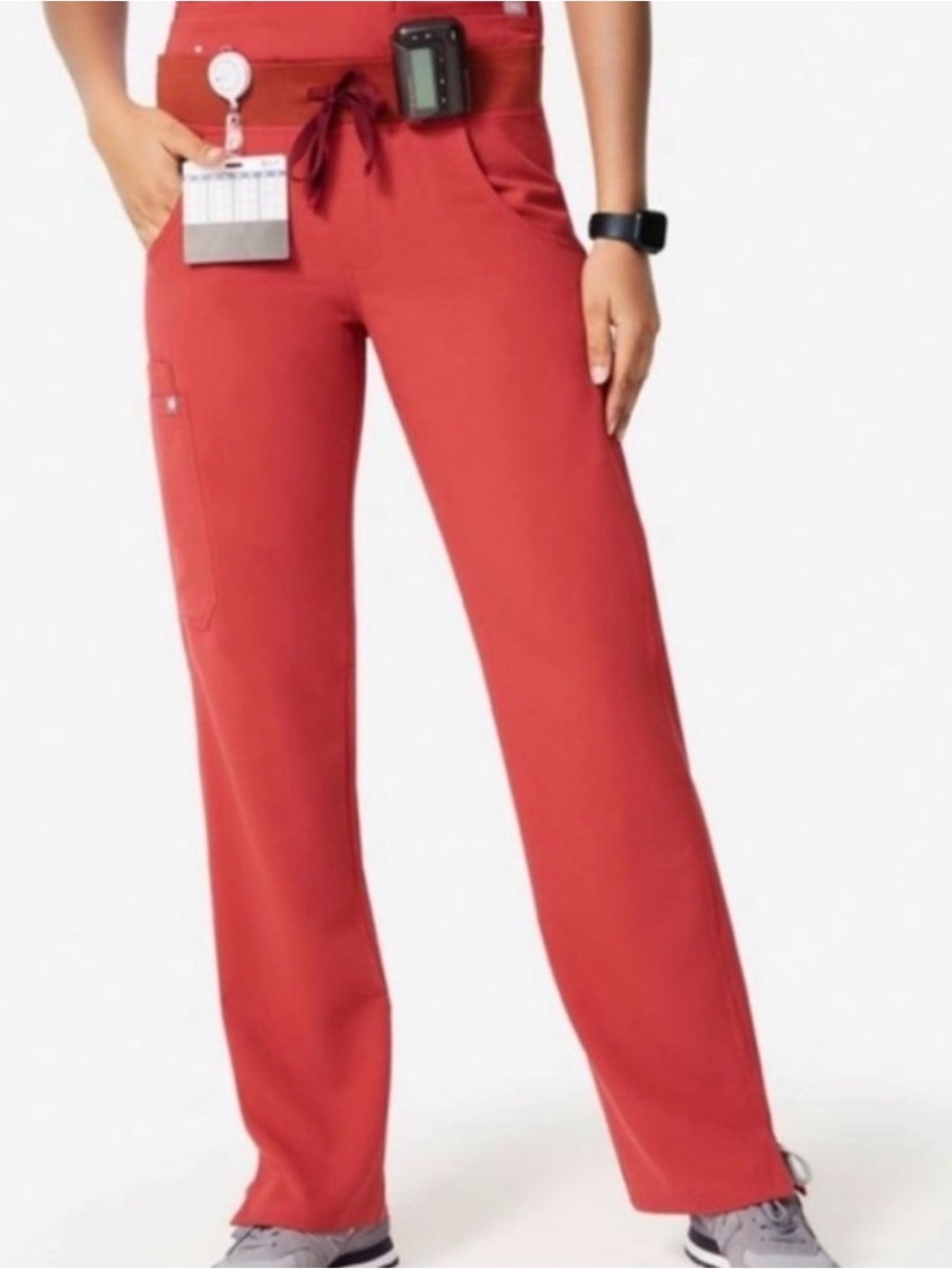 FIGS Kade Cargo Women’s Scrub Pants Clay Color Size Large Style #T21004